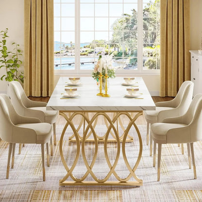 Modern Dining 63" Large Kitchen Table