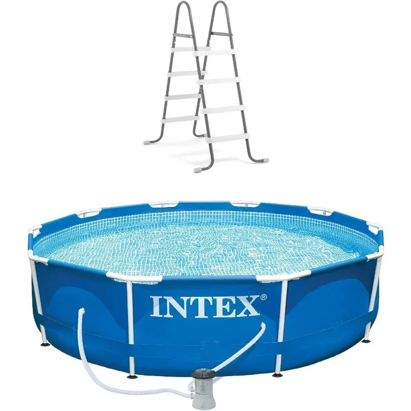 10ft x 30in Metal Frame Pool with 330 GPH Filter Pump,