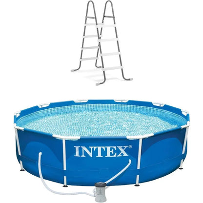 10ft x 30in Metal Frame Pool with 330 GPH Filter Pump,