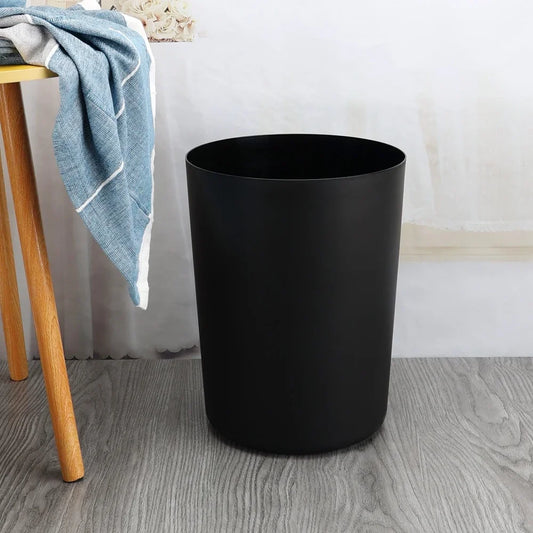 2 Pack 5 Gallon Black Plastic Wastebasket