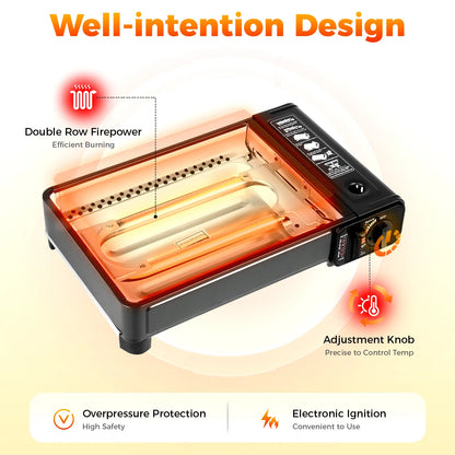 Portable Butane Gas Grill Stove Camping