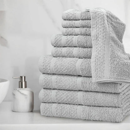 10 Piece Towel Set Softness & Durability