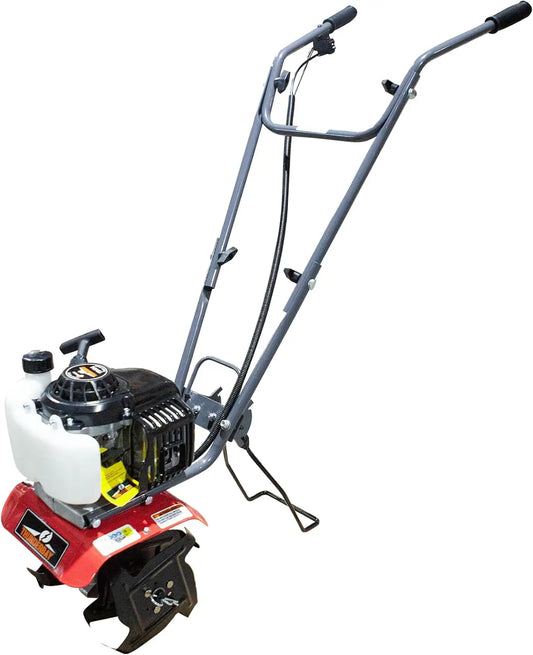 Gas Powered Tiller w Adjustable 4 Steel Tines