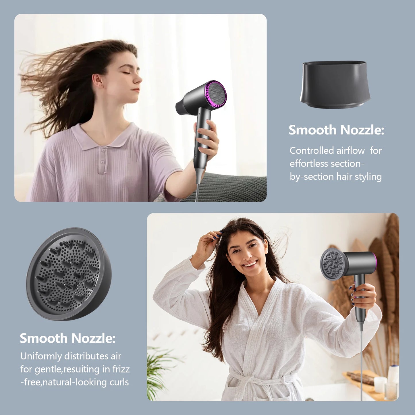 Professional Hair Dryer with Diffuser