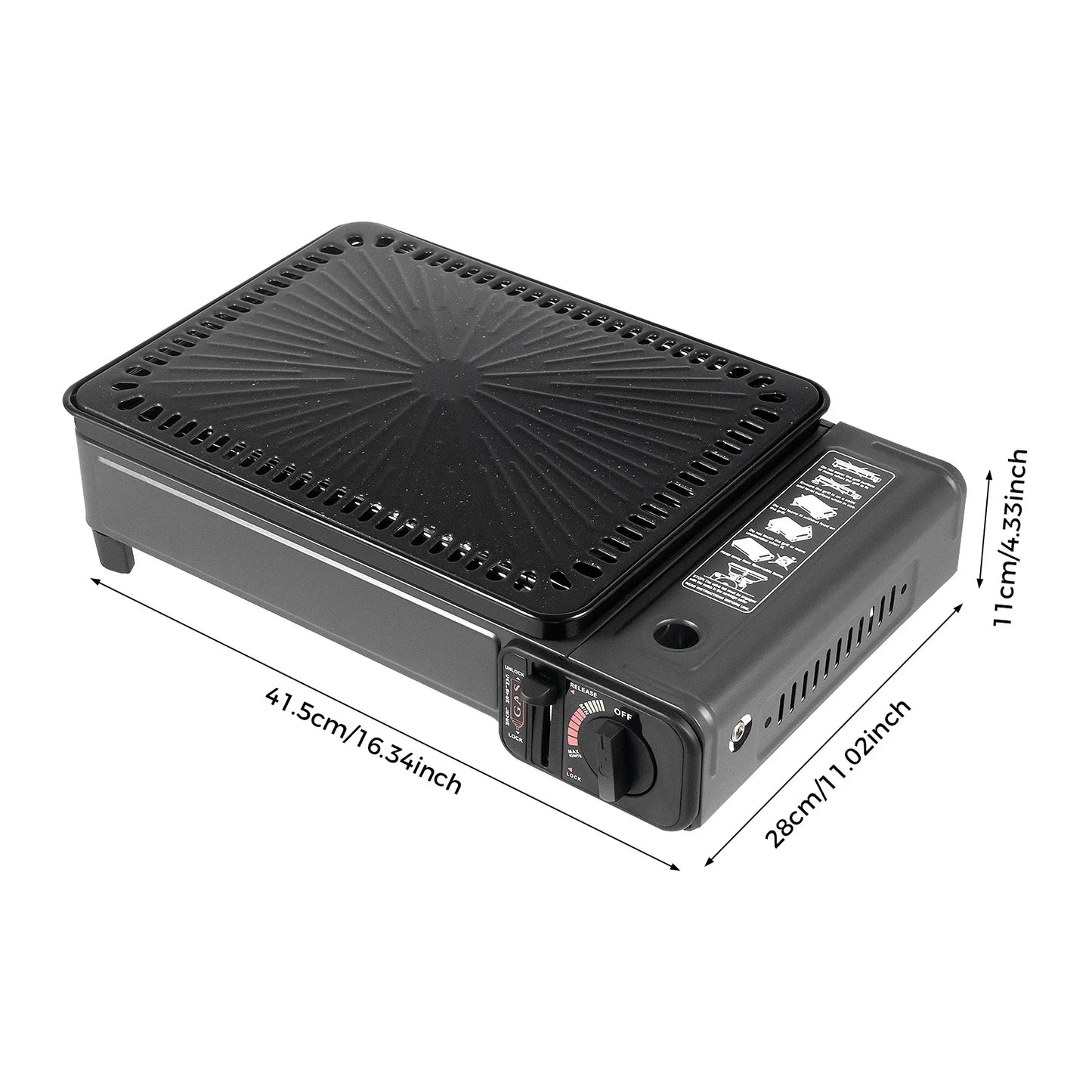 Portable Butane Gas Grill Stove Camping