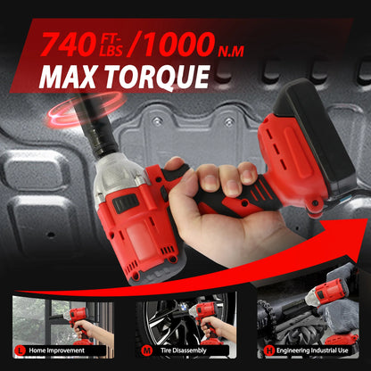 20V Cordless Electric Impact Wrench 1/2 Inch