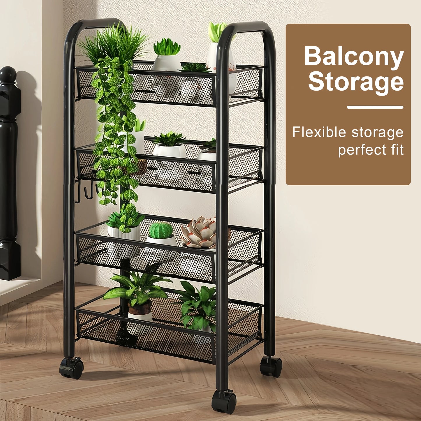 Multilayer Kitchen Storage Rack Metal