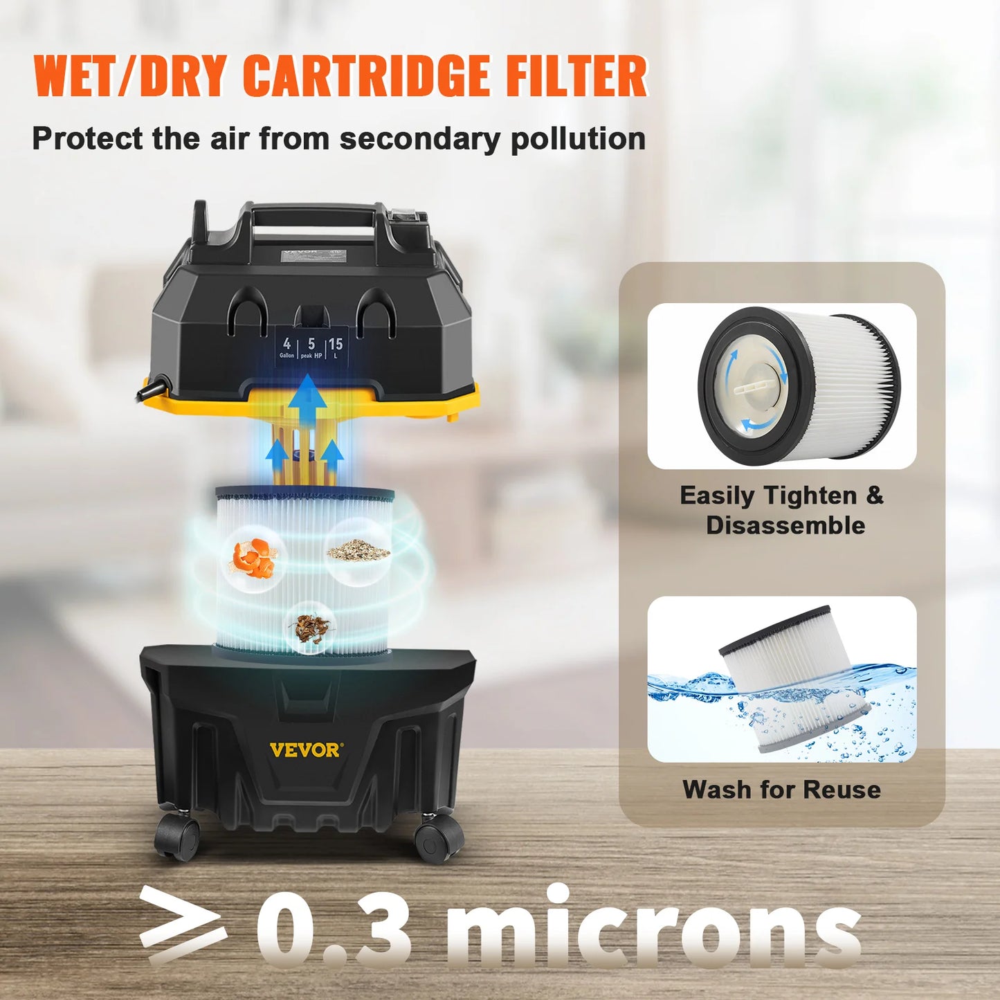 Wet and Dry Vacuum Cleaner & Air Blower