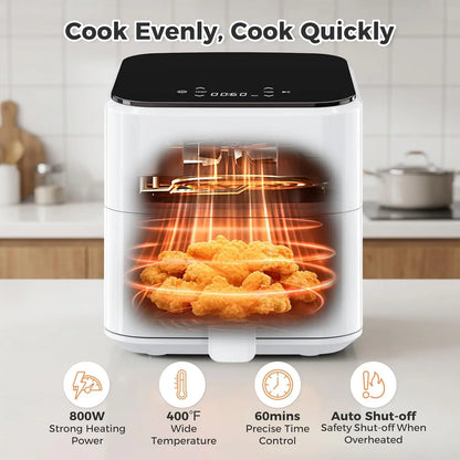 3QT Air Fryer, with Digital Touch Panel