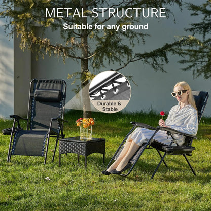 Set of 2 Portable Lounge Chair