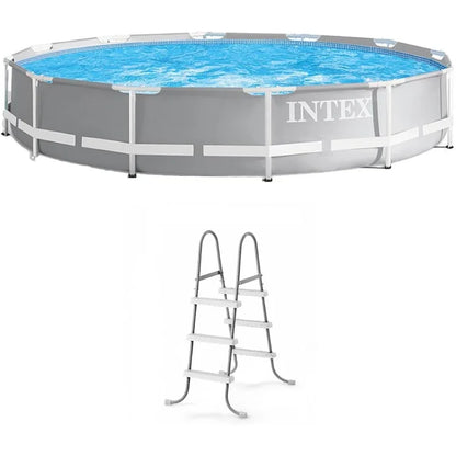 12 Foot x 30 Inch Round Above Ground Outdoor Swimming Pool