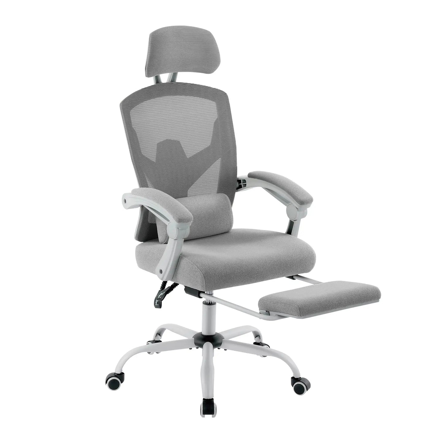 Reclining Rocking Gaming Chair Swivel Rolling  Lumbar