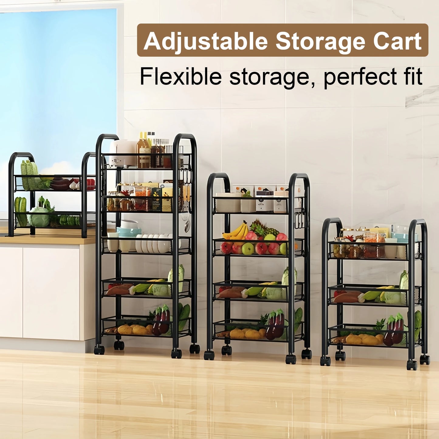 Multilayer Kitchen Storage Rack Metal