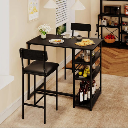 3 Piece Kitchen Table with Cushion Chairs