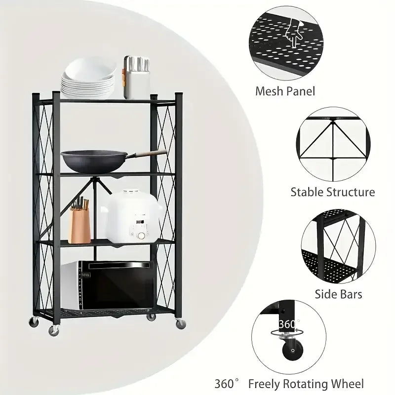 Metal Shelves With Wheels