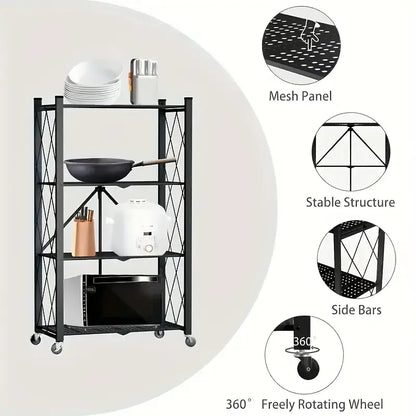 Metal Shelves With Wheels