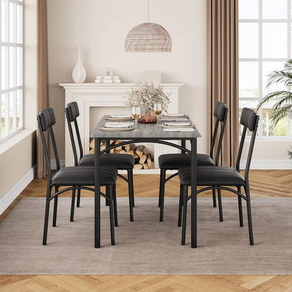 Kitchen Table with 4 Upholstered Chairs