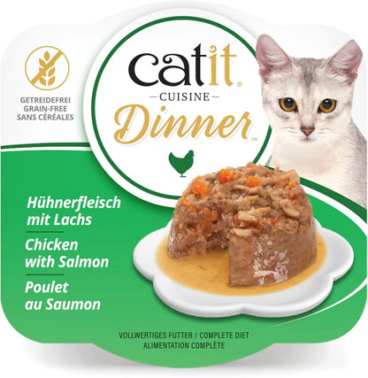 Hydrating Wet Cat Food with Chicken, Salmon & Carrot