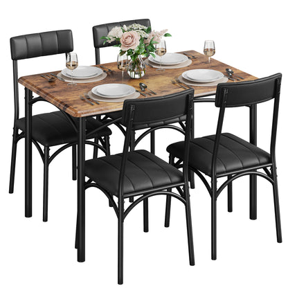 Kitchen Table with 4 Upholstered Chairs