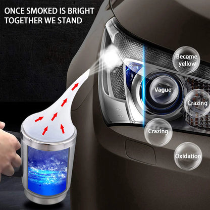 Car Headlight Polishing Restoration Kit Auto Headlight Restorer Repair Set Workshop Tools 800ML Liquid Polymer Evaporator