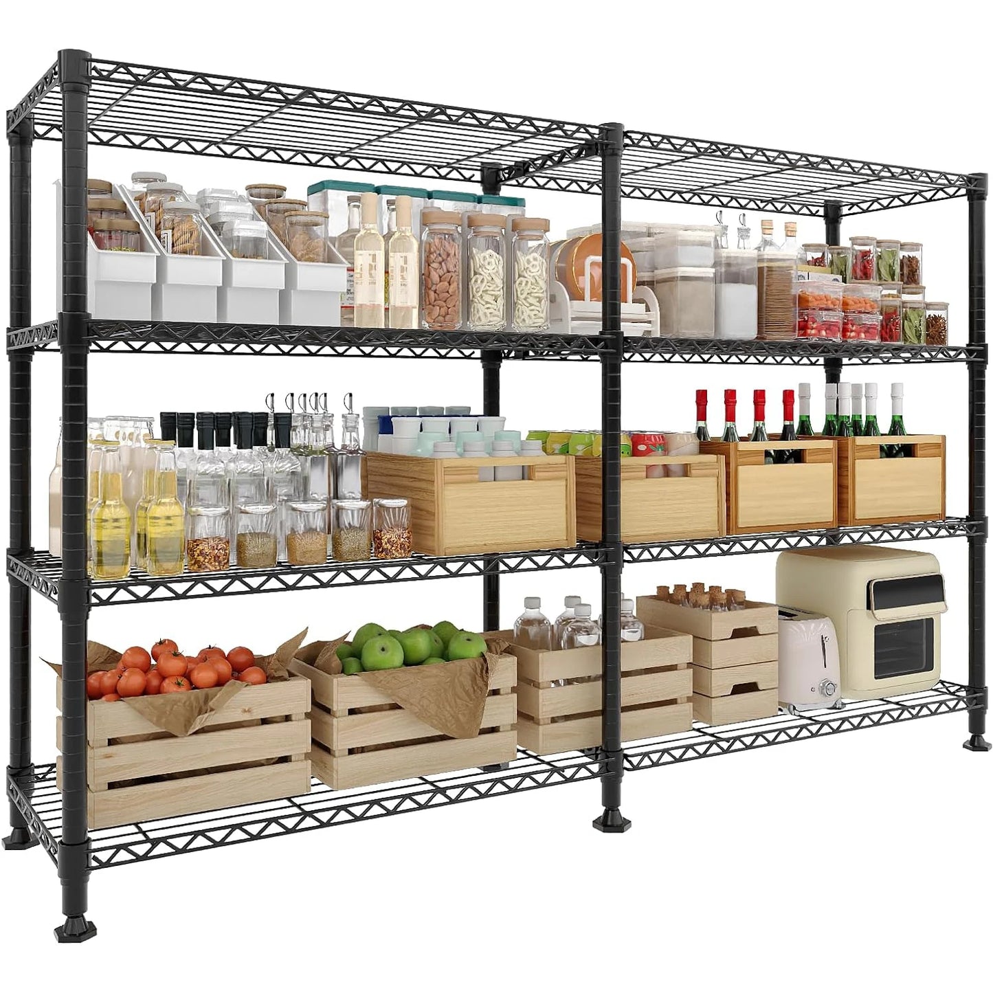Heavy Duty Metal Shelving Unit 4-Tier