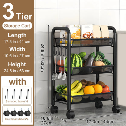 Multilayer Kitchen Storage Rack Metal