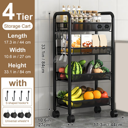 Multilayer Kitchen Storage Rack Metal