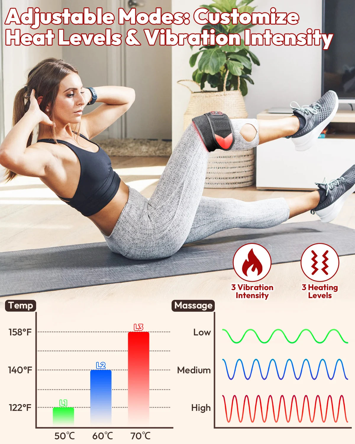 Infrared Therapy Wrap with Heat & Vibration