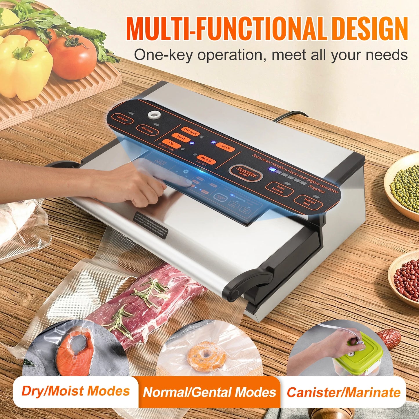 Vacuum Sealer Machine Multifunction Automatic Food Packaging