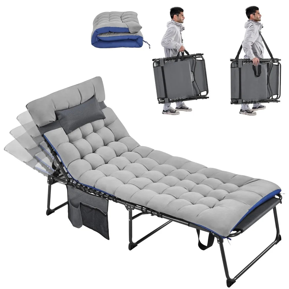 5 Position Outdoor Chaise Lounge Chair