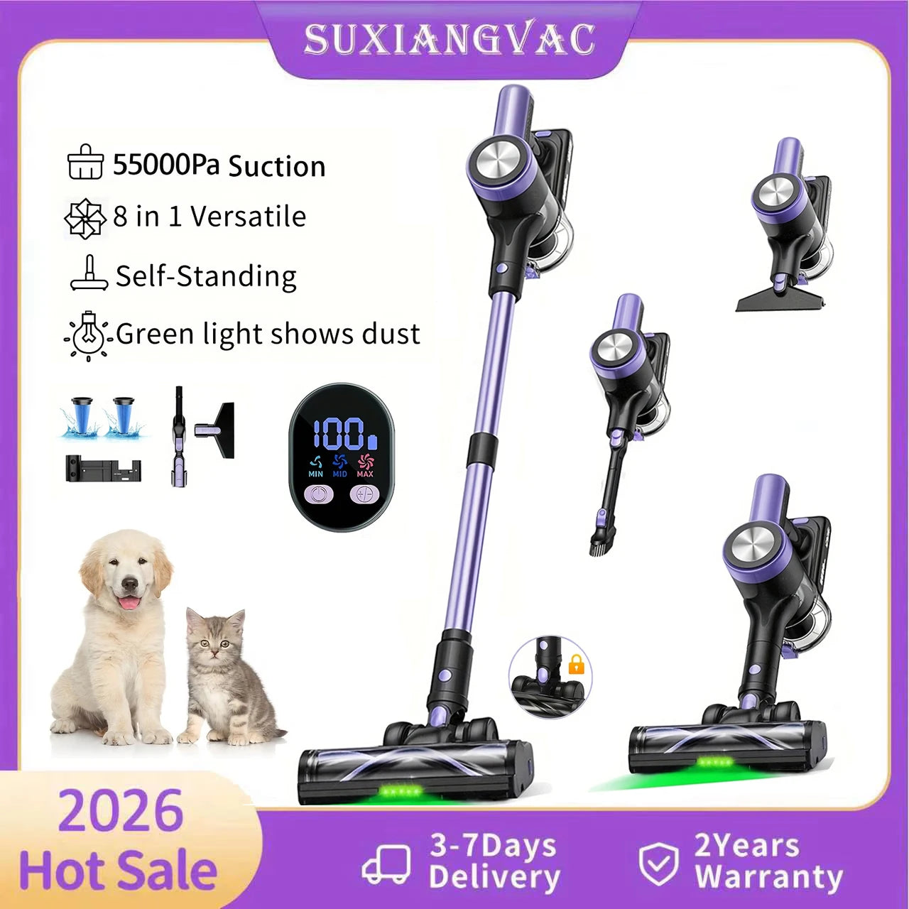 Cordless Vacuum for Carpet/Pet Hair