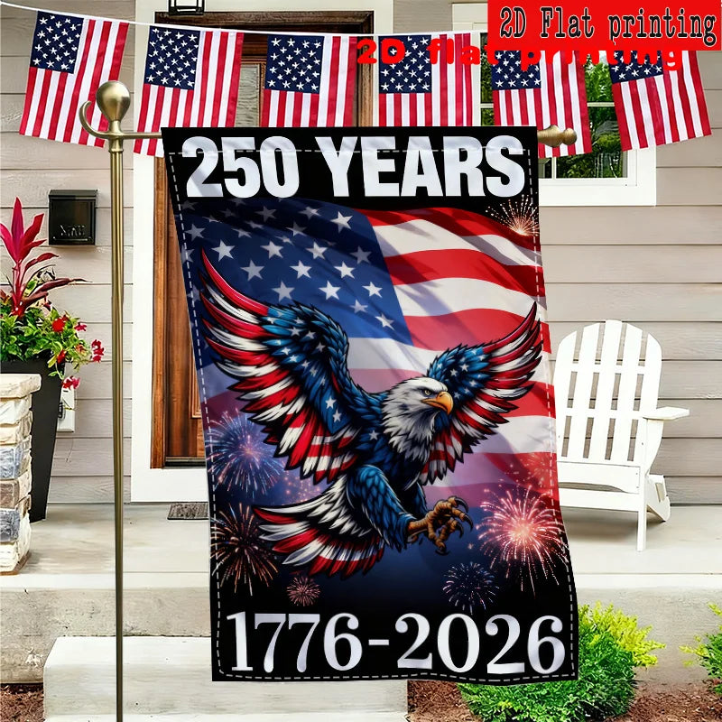 250 Years, American Eagle US Flag, Double-Sided
