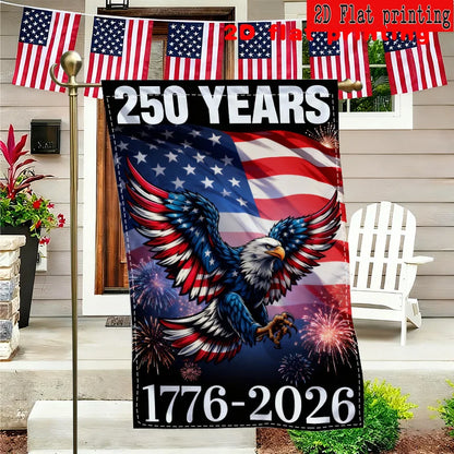 250 Years, American Eagle US Flag, Double-Sided