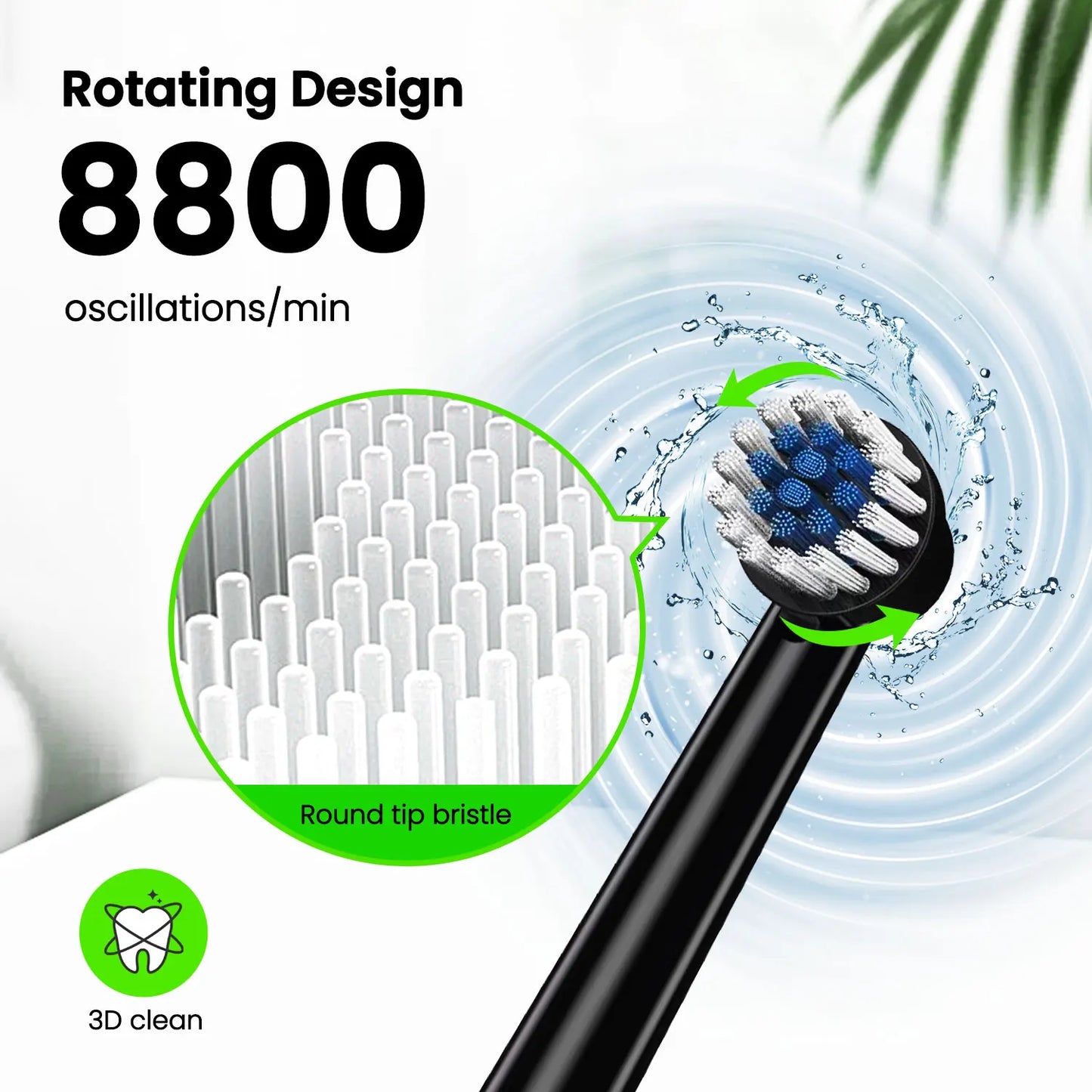 Electric Toothbrush Replacement Heads Rechargeable