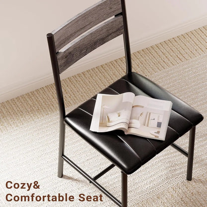 Small Kitchen Table with Upholstered Chairs