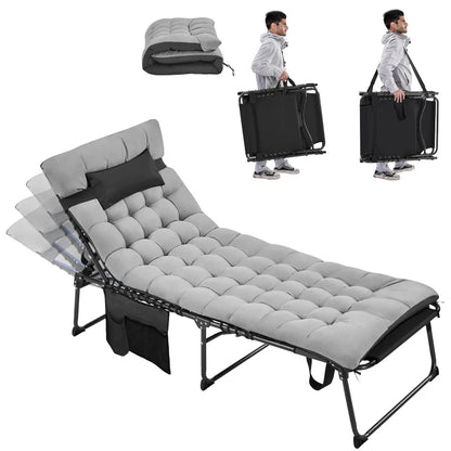 5 Position Outdoor Chaise Lounge Chair