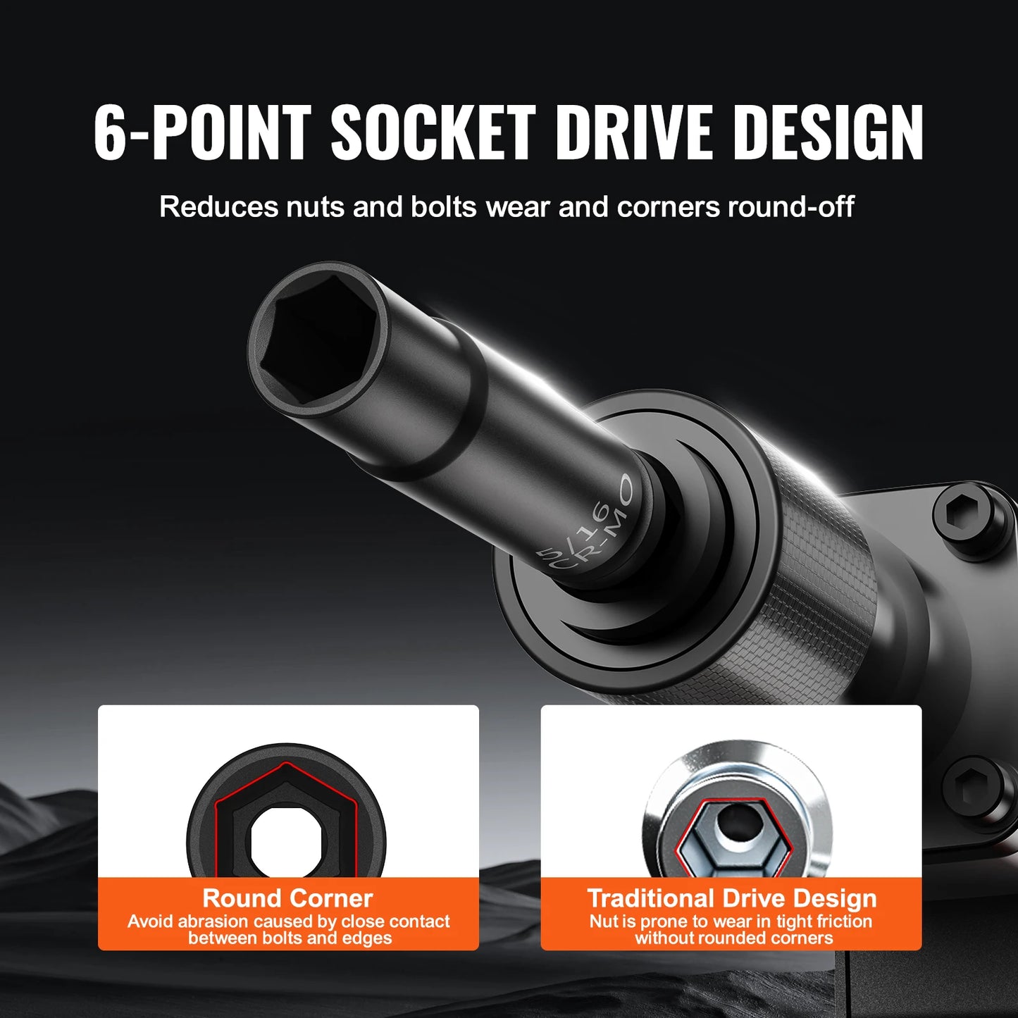 Impact Socket Set Deep Shallow Socket