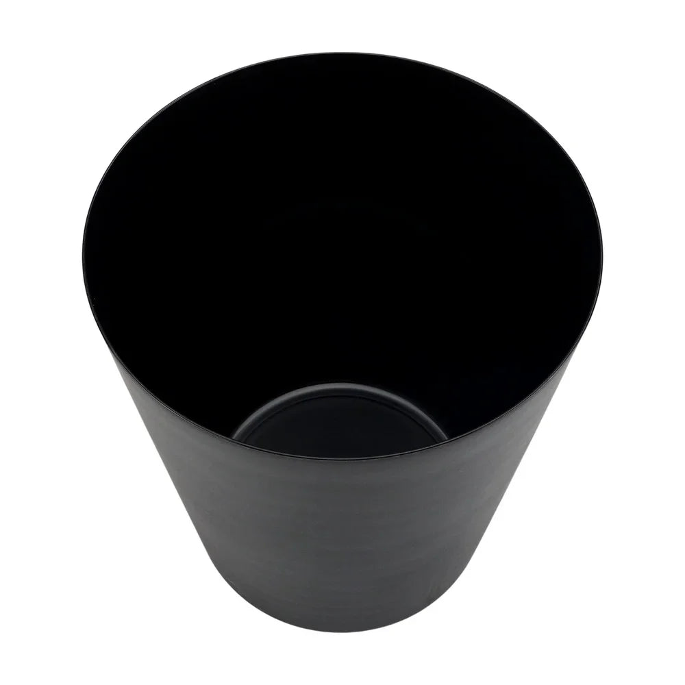 2 Pack 5 Gallon Black Plastic Wastebasket