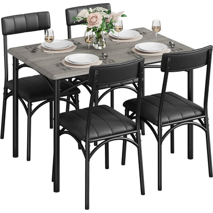 Kitchen Table with 4 Upholstered Chairs