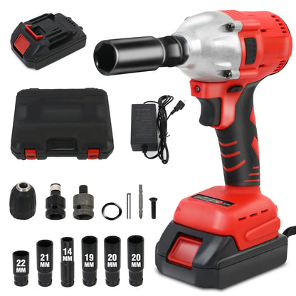 20V Cordless Electric Impact Wrench 1/2 Inch