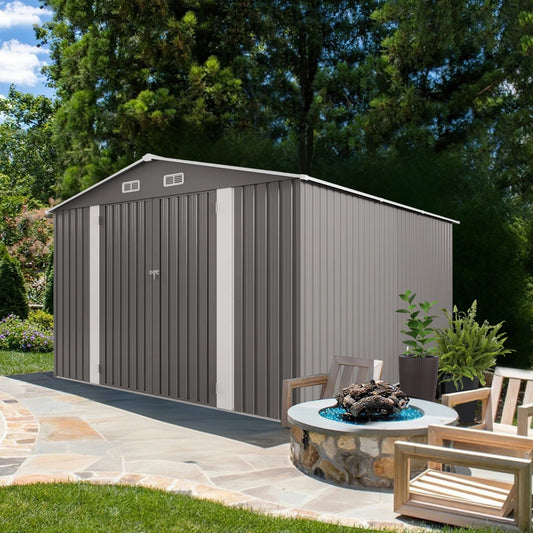 10x12FT Outdoor Storage Shed  Metal