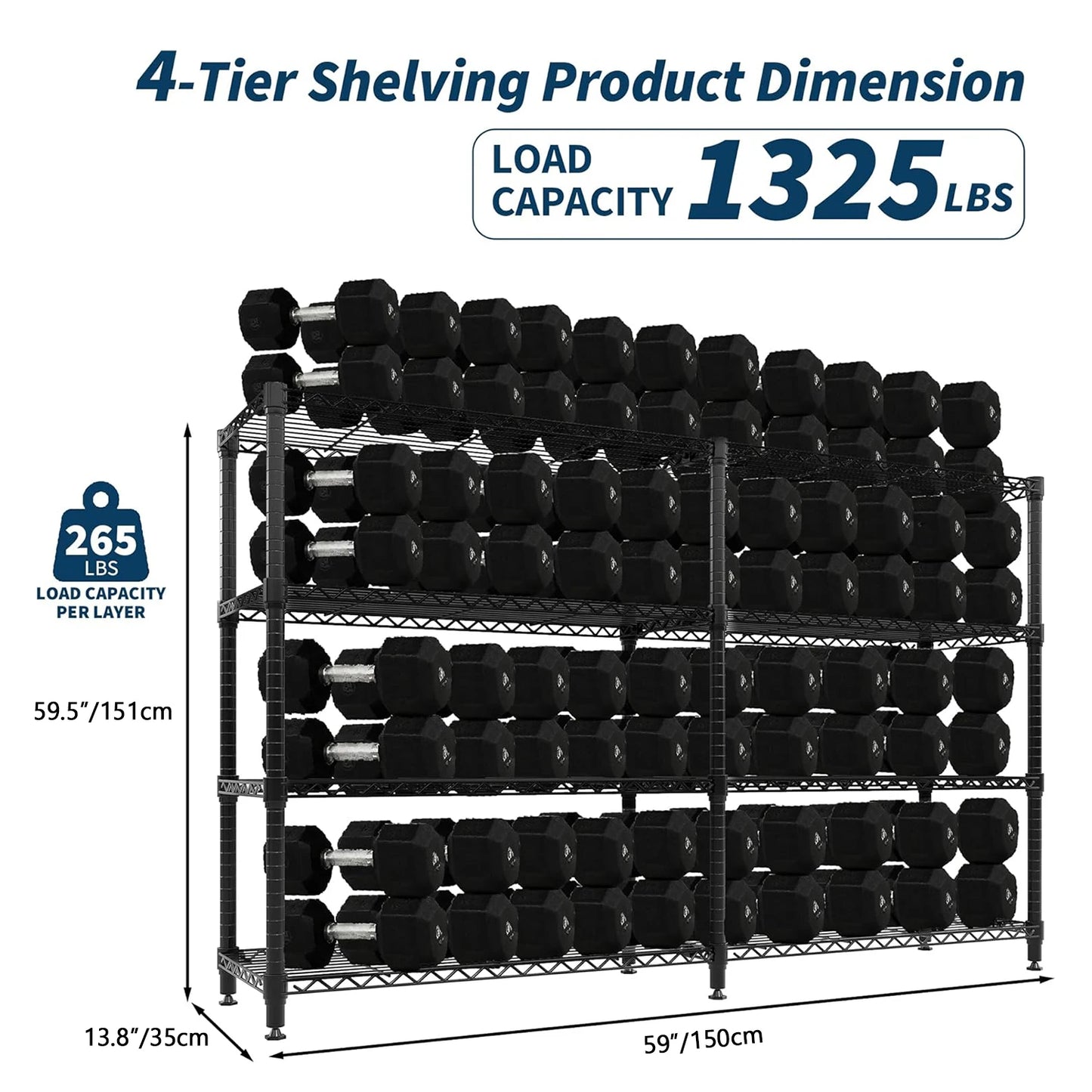 Heavy Duty Storage Shelves 4/5 Tier