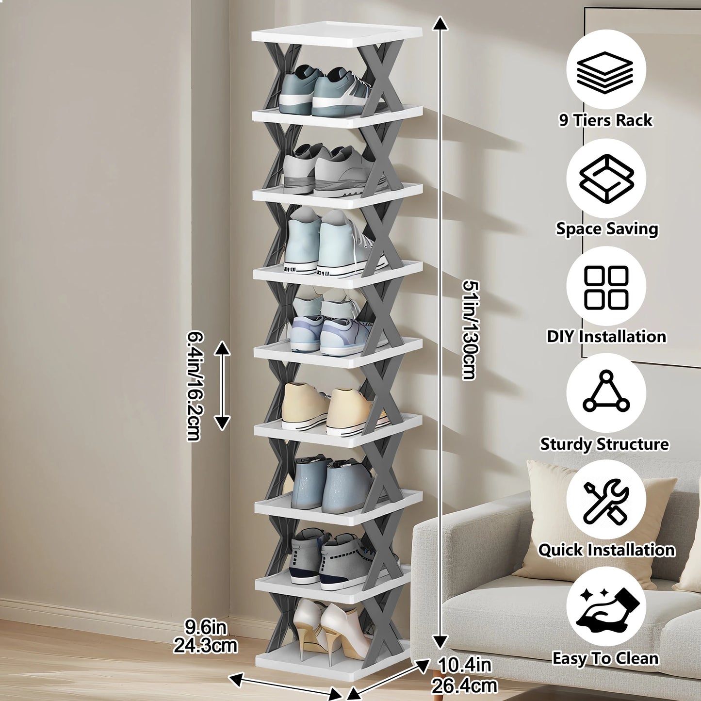 Shoe Rack Storage Organizer