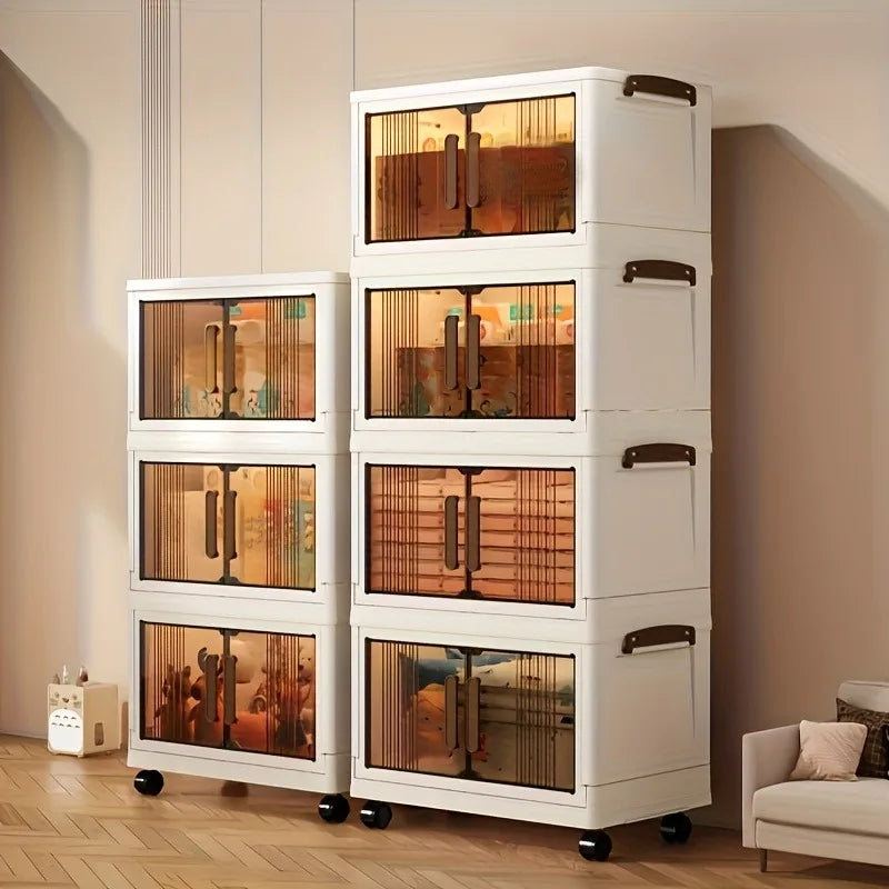 Heavy-Duty Plastic Folding Storage Cabinet