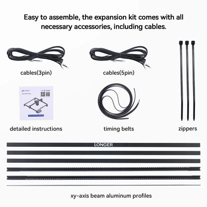 Laser Engraver X Y Axis Extension Kit for Longer RAY5