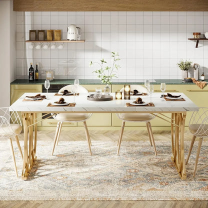 Modern Dining 63" Large Kitchen Table