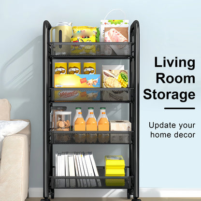 Multilayer Kitchen Storage Rack Metal