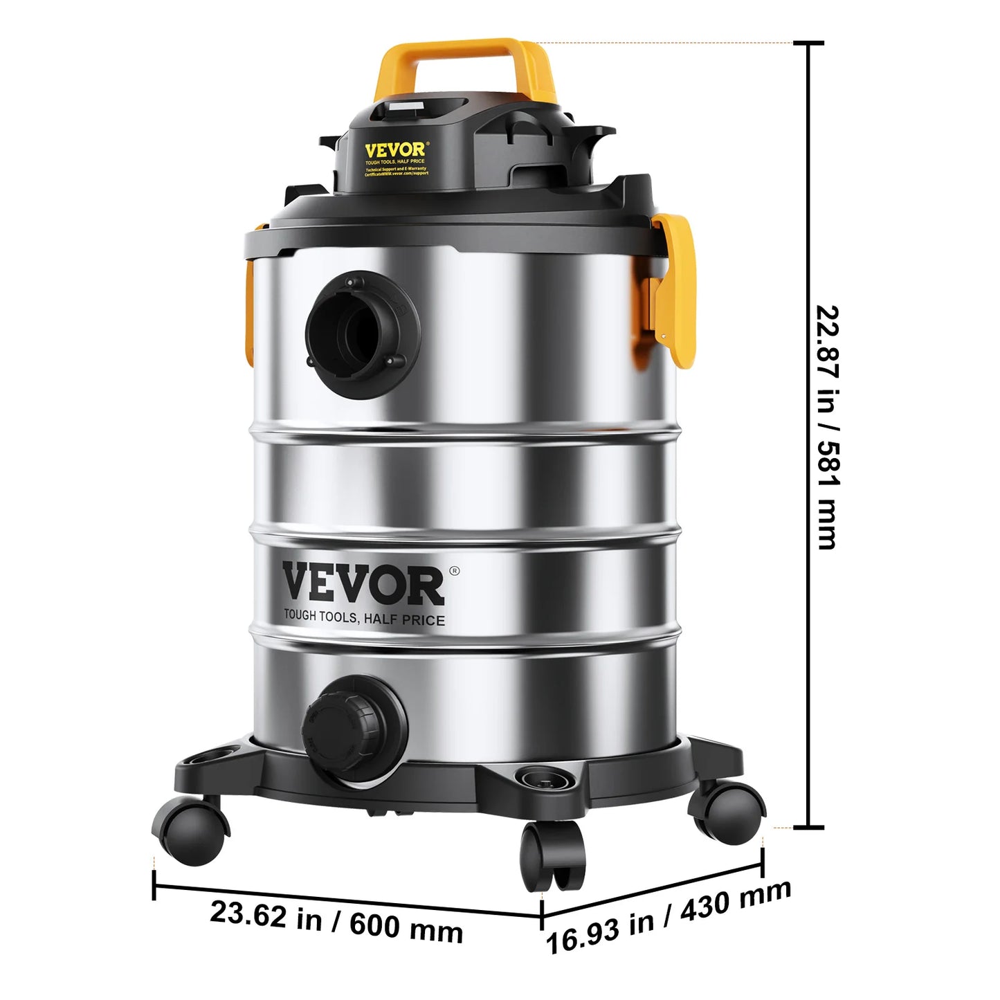 Stainless Steel Wet Dry Shop Vacuum